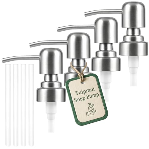 Stainless Steel Soap Dispenser Pump Replacement - 4PCS, 28/400