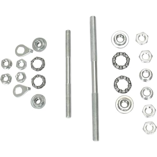 4.92 inch Silver Bike Front Axle Bearings, Simple Installation, High Strength, Lightweight, Replacement Wheel Hub Axle, General Purpose Bicycle Accessories