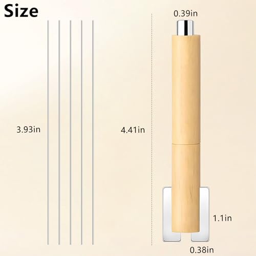 4-in-1 Cat Eye Nail Magnet Tool with Wooden Handle YGJ-012