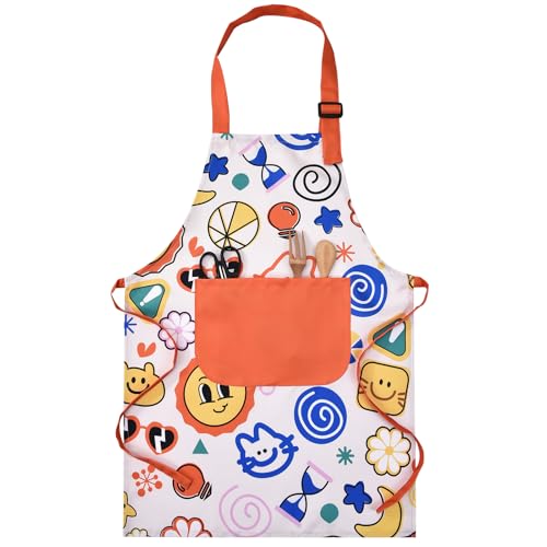 Kids Cooking & Baking Apron for Children - Fun Painting Design