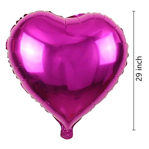 XL Pink Heart Balloon - 29-Inch Foil Balloon for Love Occasions