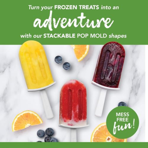 Tovolo Stackable Silicone Popsicle Molds with Drip Guards - 4 Pack