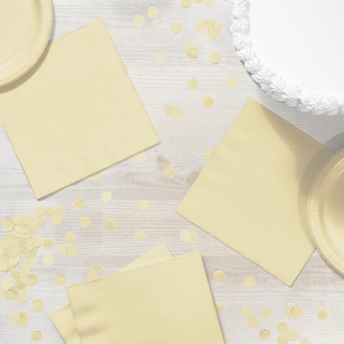 Ivory 3-Ply Luncheon Napkins - 50-Count Pack of 5