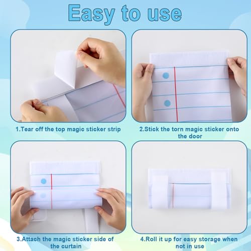 Notebook-Shaped Door Curtains - 2 Pack Classroom Decor