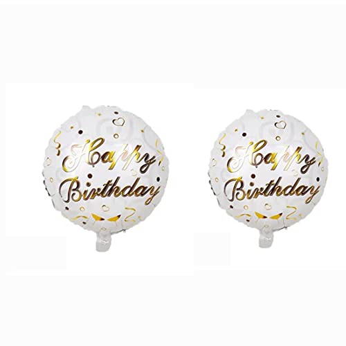 5 PCS Happy Birthday Foil Balloons - Beer Mug & Star Design
