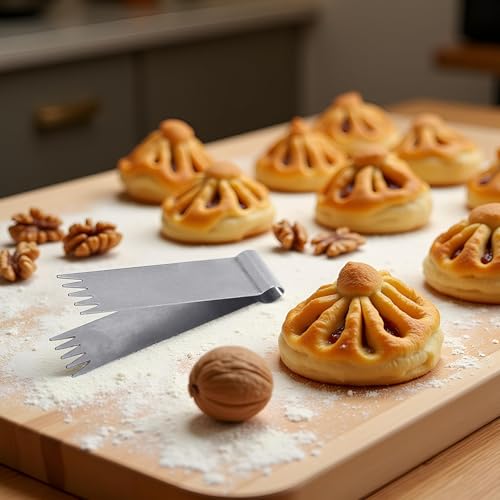 Jowxsx Stainless Steel Walnut Clip Pastry Cake Decorating Tool