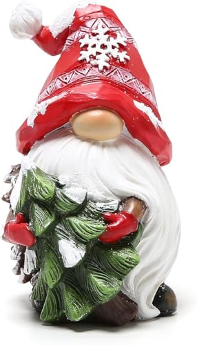 Christmas Gnomes Decor Resin Figurines - Festive Holiday Table Centerpiece - Variation of THIS Listing