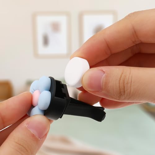 60 Cotton Refill Pads for Car Air Freshener Clips - Unscented