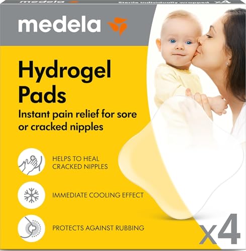 Medela Hydrogel Nipple Pads - Reusable Cooling Relief, Pack of 4