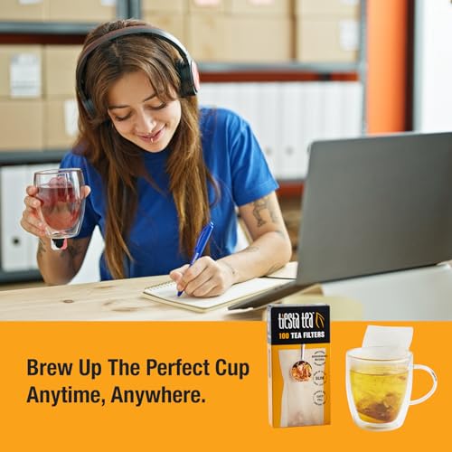 Tiesta Tea Disposable Loose Leaf Tea Filters - Easy-Fill Infuser
