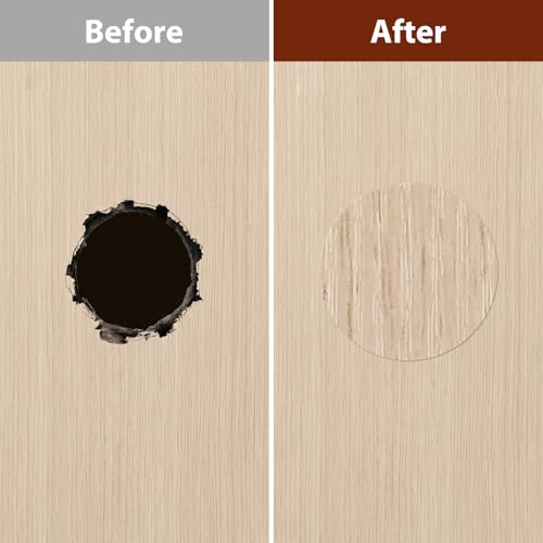 Waterproof PVC Screw Hole Cover Stickers - Wood Grain Design, 756 Pieces