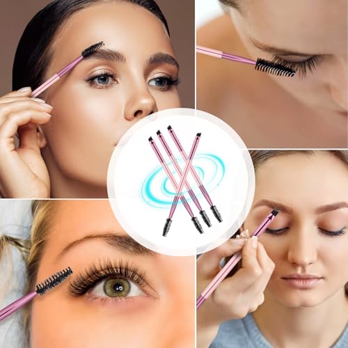 Vin Beauty 6-Piece Dual-Ended Eyebrow Brush and Spoolie Set