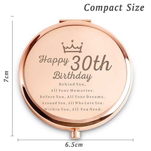 COYOAL Personalized 30th Birthday Compact Mirror for Women