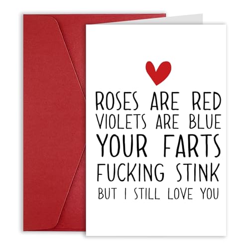Funny Anniversary Card for Him/Her - Rude & Humorous Design