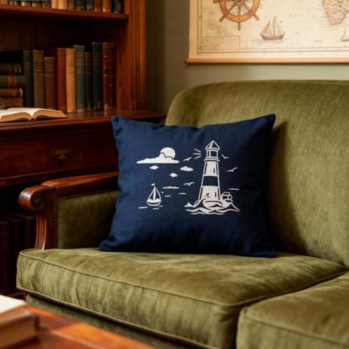 TIAMECH A4 Reusable Lighthouse Stencil for DIY Painting