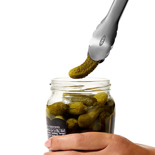 OXO Good Grips 7-Inch Mini Tongs - Stainless Steel Kitchen Tool