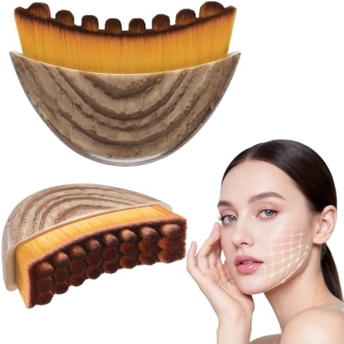 Lymphatic Contour Face Brush for Facial Sculpting and Drainage