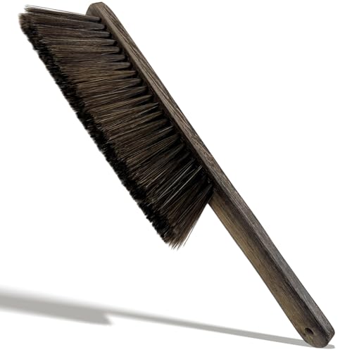 Handheld Wood Dusting Brush with Soft Bristles for Cleaning