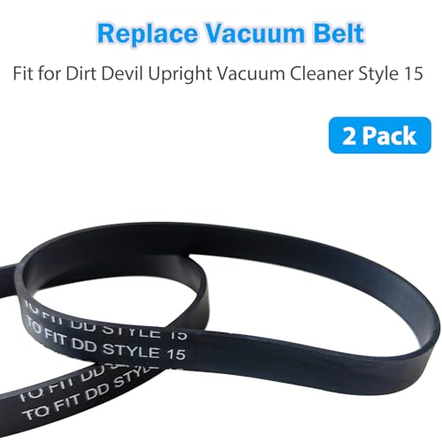2-Pack Vacuum Belt Replacement for Dirt Devil Style 15 Upright Vacuums