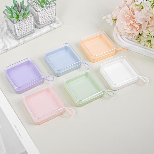 Etenpo 6-Pack Cotton Pad Holder & Hair Accessories Storage Box