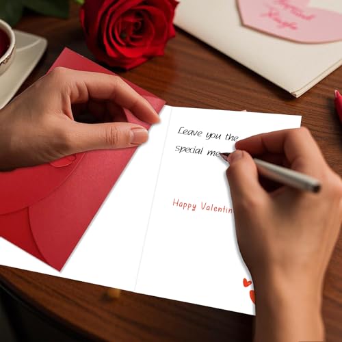 Funny Valentine's Day Greeting Card with Envelope for Him and Her