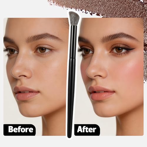 ACMEBEAUTY Angled Nose Contour Brush for Powder Highlighting and Blending