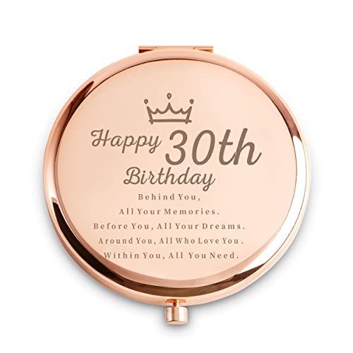 COYOAL Personalized 30th Birthday Compact Mirror for Women