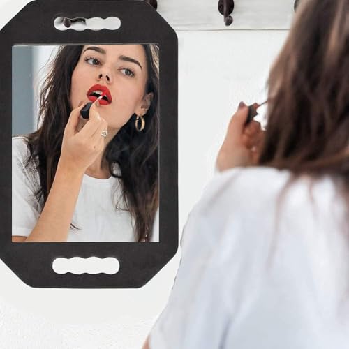 STRAMIOR Professional Barber Hand Mirror with Double Foam Handles