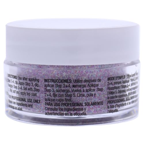 Cuccio Colour Dip Powder Nail Polish, Deep Purple Glitter, 0.49 Oz