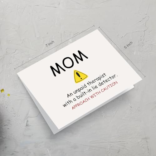 Funny Mom Birthday Card | Humorous Gift for Mother's Day