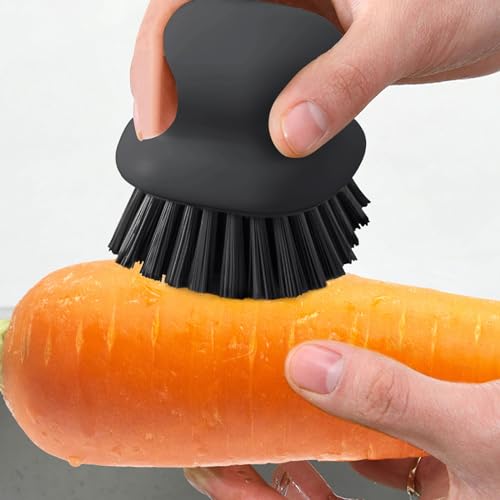Ergonomic Dish Brush with Nylon Bristles for Easy Cleaning