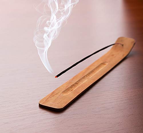 Handmade Wooden Incense Stick Holder - 10 Inch Ash Catcher
