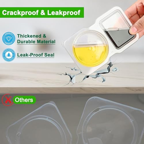 20-Pack Reusable Dual-Compartment Snack Containers with Leakproof Lids