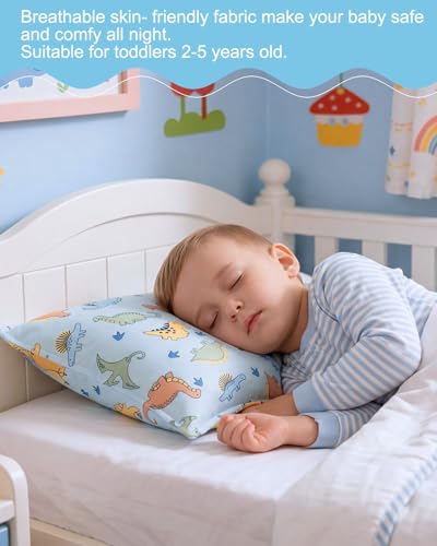 ALVABABY Jersey Toddler Pillowcases Pack of 2 - Fits 12x16 & 13x18 Inches, Breathable & Soft for Boys Girls