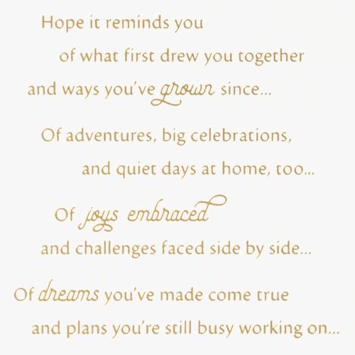 Hallmark Moonlit Dock Anniversary Card for Couples - 5x7