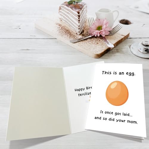 Funny Rude Birthday Card for Men & Women - Dark Humor Greeting