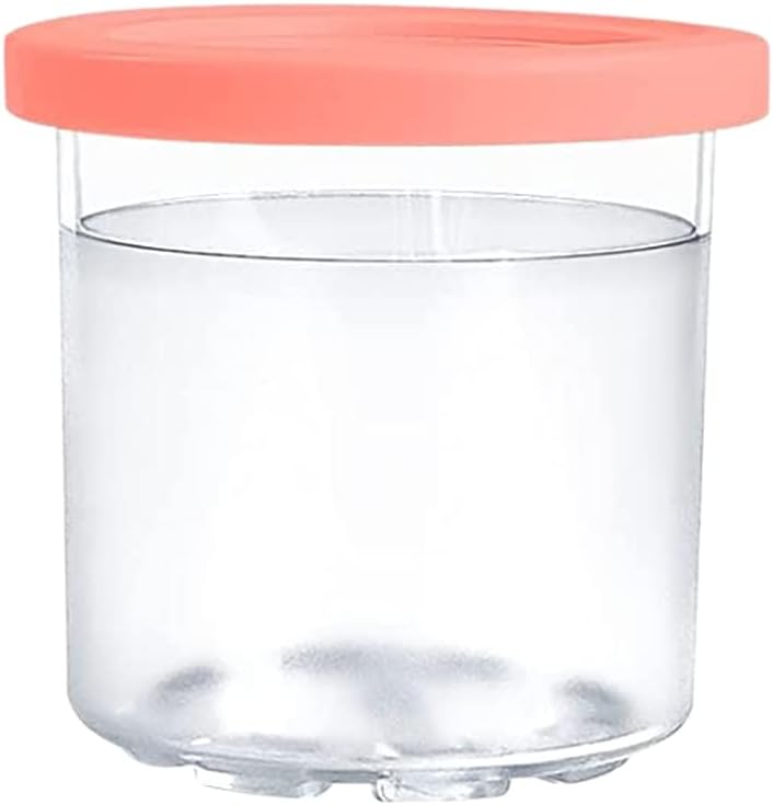 Skiennix 4 Pack Replacement Ice Cream Pints with Lids - Compatible with Ninja Creami NC301, NC300, NC299AMZ | Colorful Set (Pink/Yellow/Blue/Green)