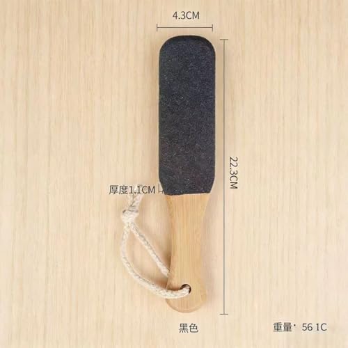 2-Pack Wooden Handle Pedicure Foot File & Pumice Stone Callus Remover