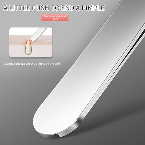 Blackhead Tweezers and Pimple Popper Tool Kit 3-Piece Stainless Steel