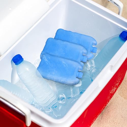 TOYANDONA Reusable Ice Packs for Cooler - 4 Pack Slim Freezer Bricks