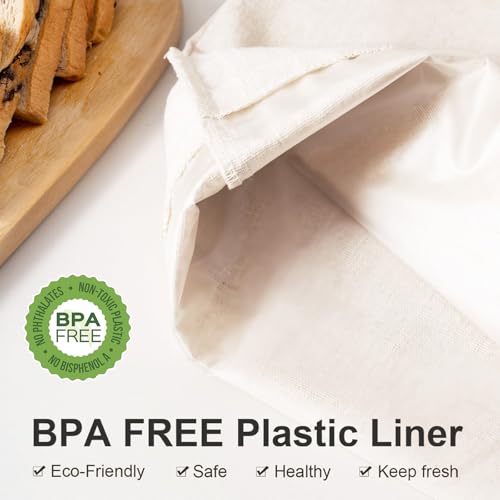 Reusable Linen Bread Bags for Sourdough & Fresh Baked Goods