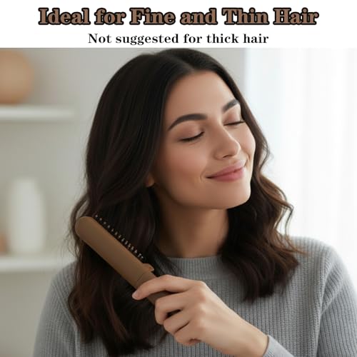 Foldable Boar Bristle Hair Brush - 2 Pack Mini Travel Detangling Brush