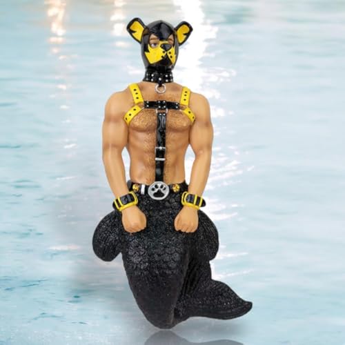 December Diamonds Merman Ornament Pup - Holiday Resin Decoration with Glitter