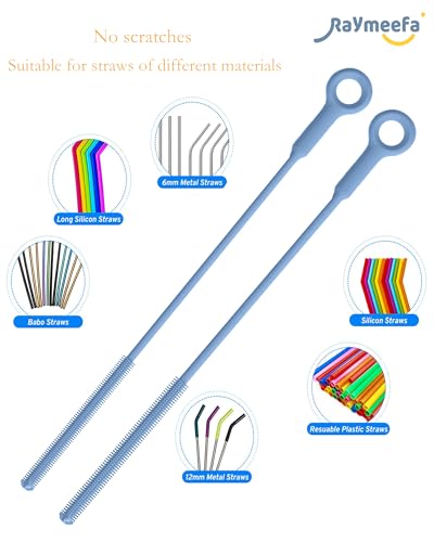 Raymeefa Straw Cleaner Brush Set - Scratch-Free Silicone Cleaning Tool