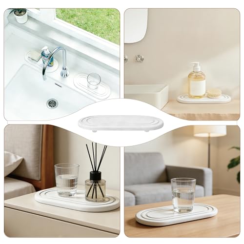 Quick Dry Diatomite Sink Tray - 2PCS Natural Absorbent Organizer