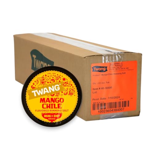 Twang Mango Chile Rimming Salt - 4 Ounce (Pack of 12) for Cocktails