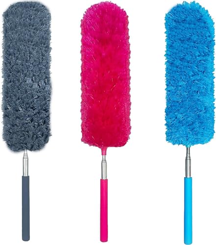 M-jump Extendable Microfiber Duster - 15.7 to 35.5 Inch Bendable Brush