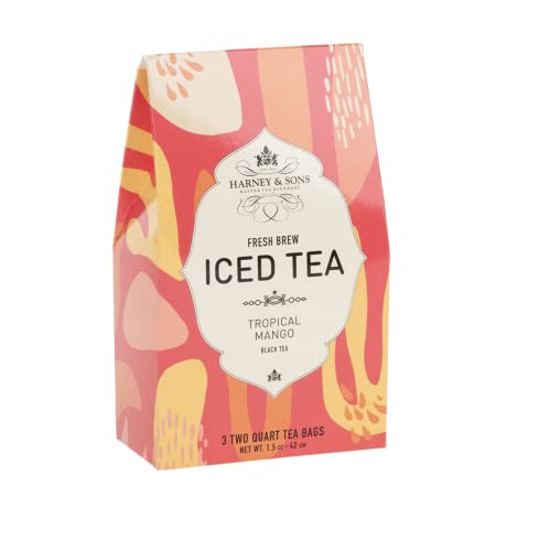 Harney & Sons Tropical Mango Iced Tea - 3 Bags, 2 Quart Each