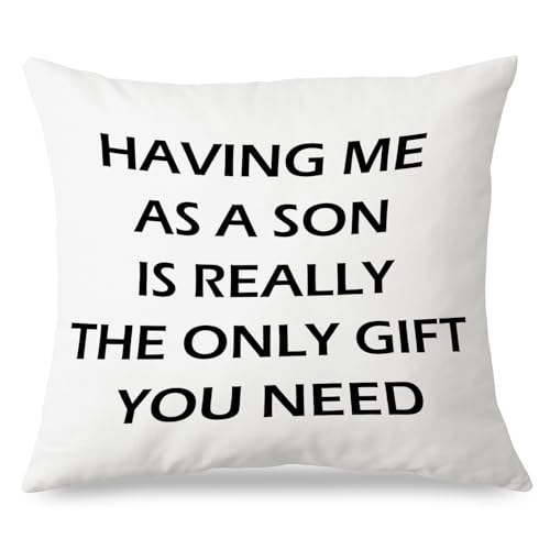 JINYO 18x18 Flannel Decorative Pillow Cover – Perfect Gift for Parents