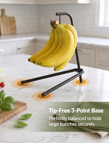 NiHome Metal Banana Holder Stand - Stable Kitchen Counter Fruit Hanger